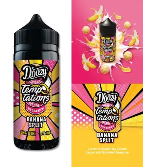 Doozy Temptations 100 E Liquid Vape Juice 0mg