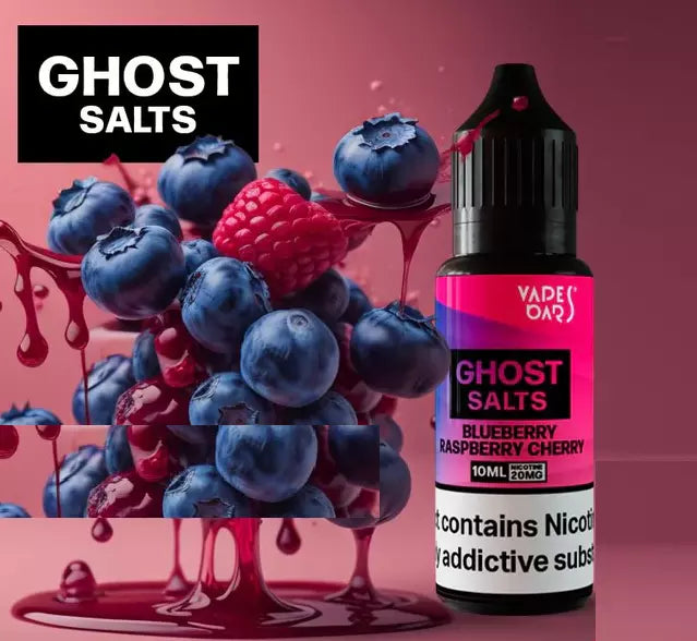 Vapes Bars Ghost 10ml Nic Salt 10mg&20mg PACK OF 10