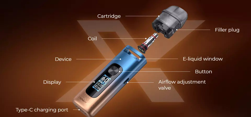 Uwell Crown X Pod Vape Kit 1500mAh
