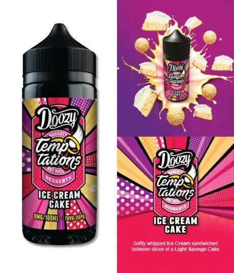 Doozy Temptations 100 E Liquid Vape Juice 0mg