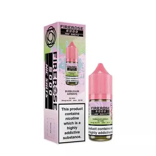 Firerose 5000 Nic Salts 10ml E Liquid 10mg|20mg 50/50 VG/PG (PACK OF 10)