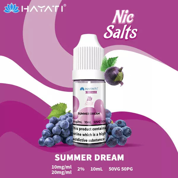 Hayati Pro Max 10ml Nic Salt E Liquid | Pack of 10