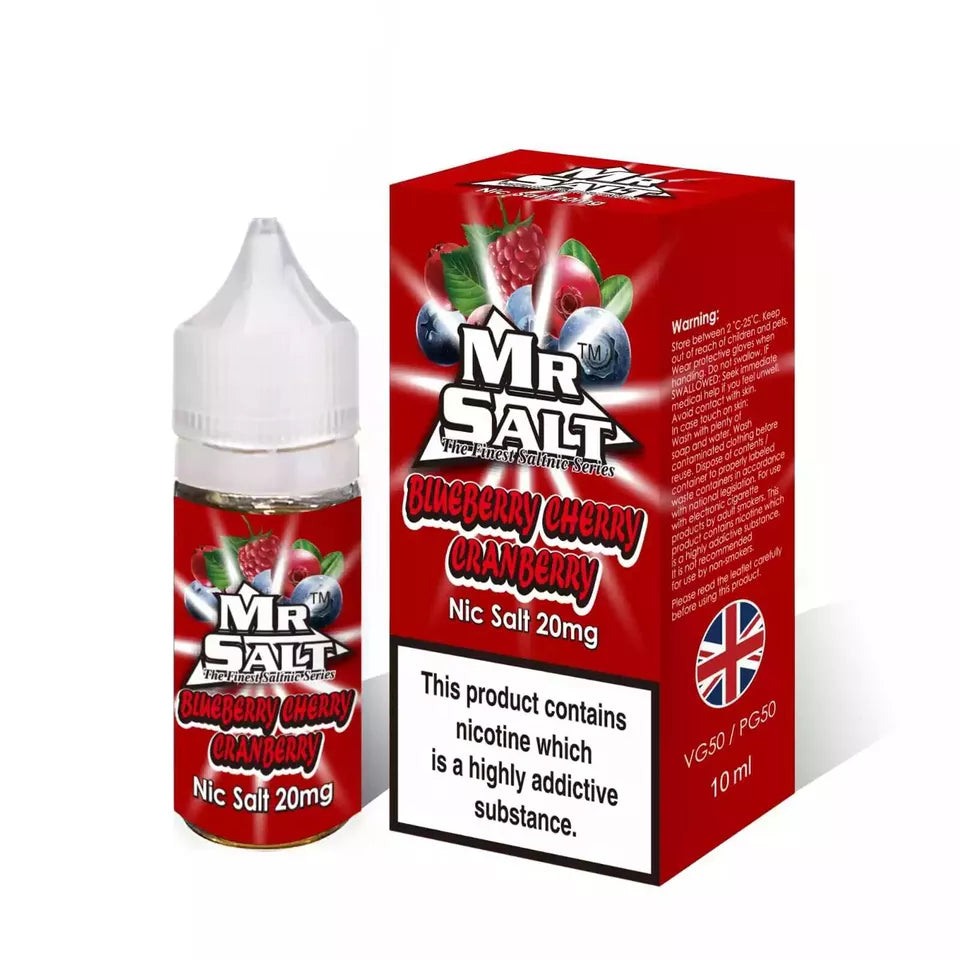 Mr Salt Nic Salt 10ml 10mg/20mg – Pack of 10 | New Flavours |