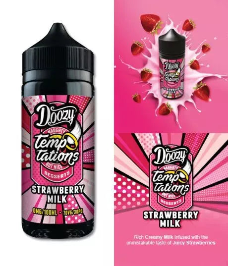 Doozy Temptations 100 E Liquid Vape Juice 0mg