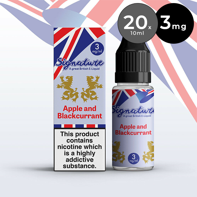 Signature 3mg 10ml E-Liquid (pack of 20)