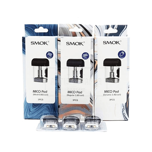 Smok Mico Refillable Replacement Pod 0.8/1.0/1.4 OHM (pack of 3)