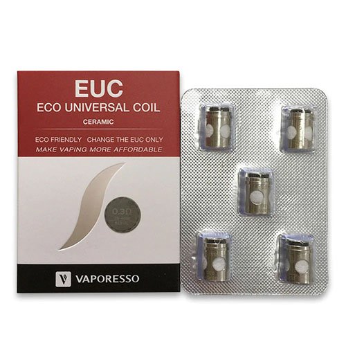 Vaporesso EUC Ceramic Replacement Coils 0.6 OHM (pack of 5)