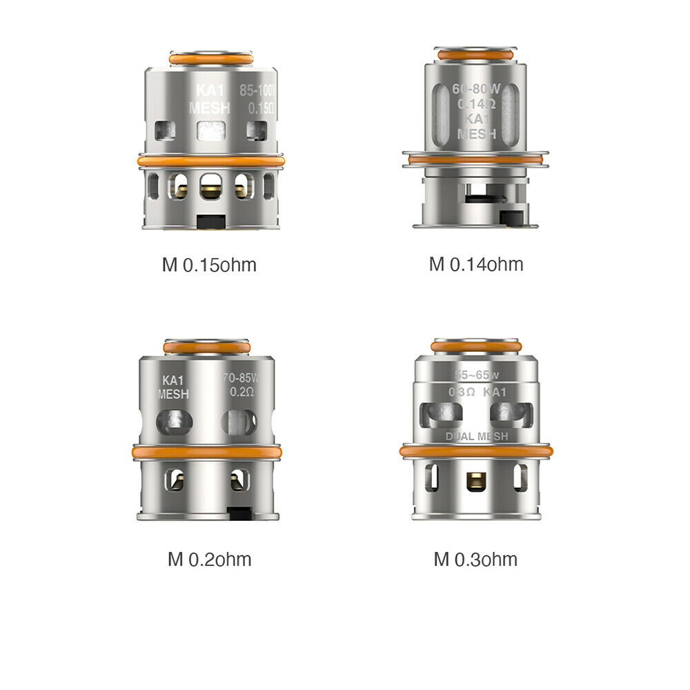 Geek Vape M Series Replacement Coils - 0.14/0.3/0.2/0.15 OHM (pack of 5)