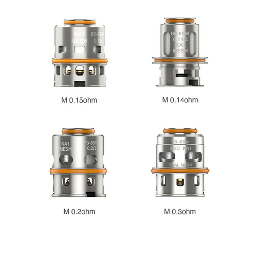 Geek Vape M Series Replacement Coils - 0.14/0.3/0.2/0.15 OHM (pack of 5)