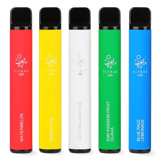 ELF Bar 20mg 2ml Disposable Vape (600 puff) PACK OF 10