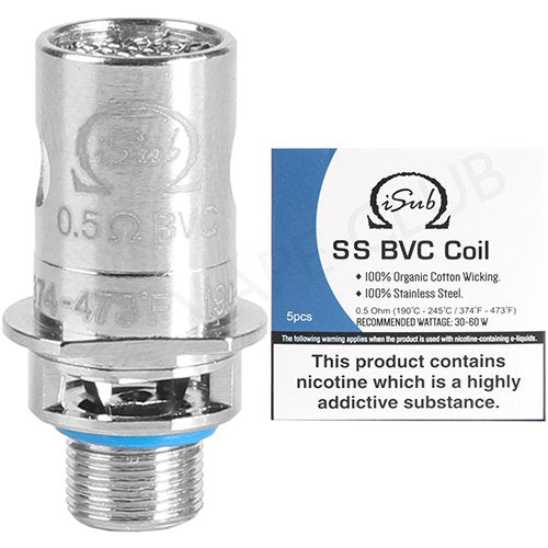Innokin iSub SS BVC Replacement Coil 0.5 OHM (pack of 5)