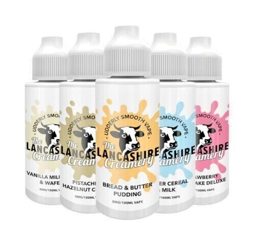 The Lancashire Creamery 0mg 100ml Shortfill E-Liquid